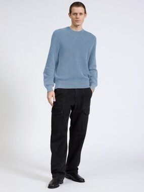 RAG & BONE LIGHT BLUE WASHED DEXTER
CREW SWEATER